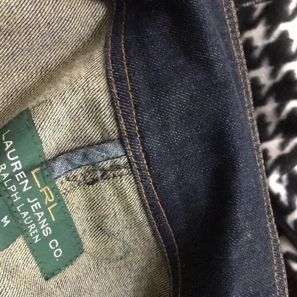 Lauren Jeans Co. Black Jean jacket. Size Medium - Picture 11 of 13